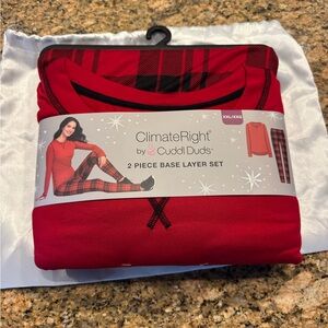 ClimateRight by Cuddl Duds Women's and Women’s Plus Top and Leggings Set 2pc XXL